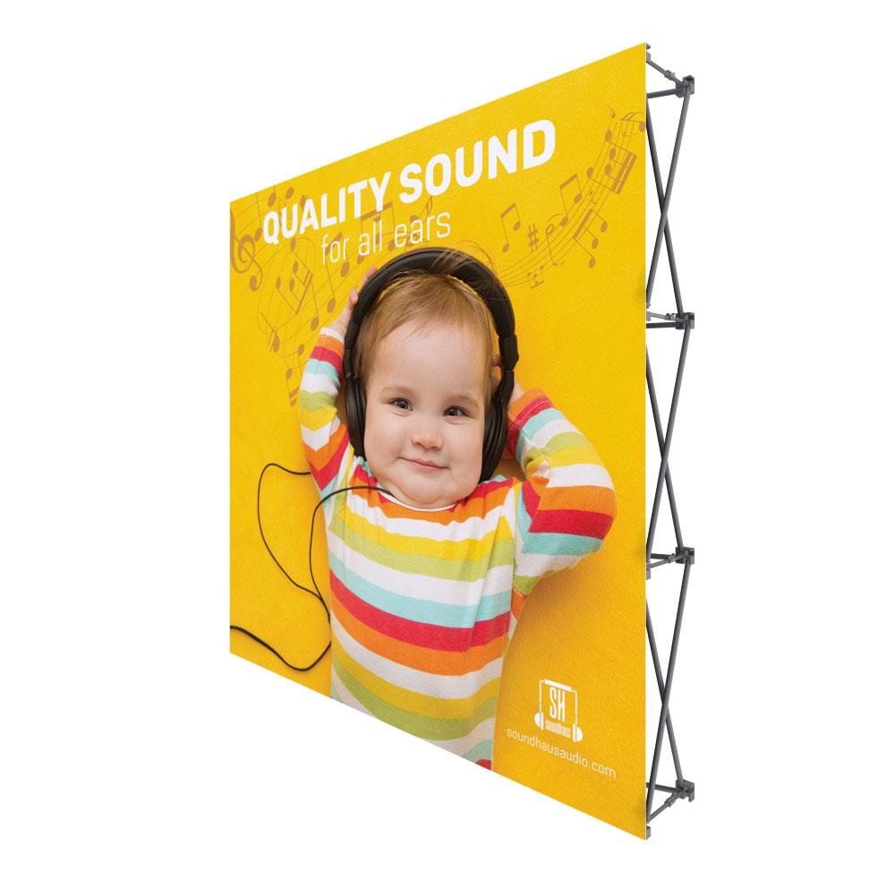 ONE CHOICE® 8 ft. Fabric Pop Up Display — Graphic Package / No Endcaps